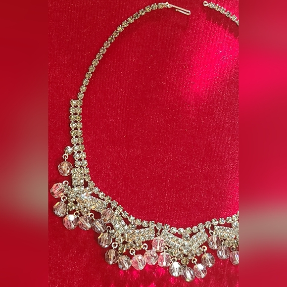 Price drop $160 Vtg. Rhinestone and crystal necklace - Picture 6 of 8